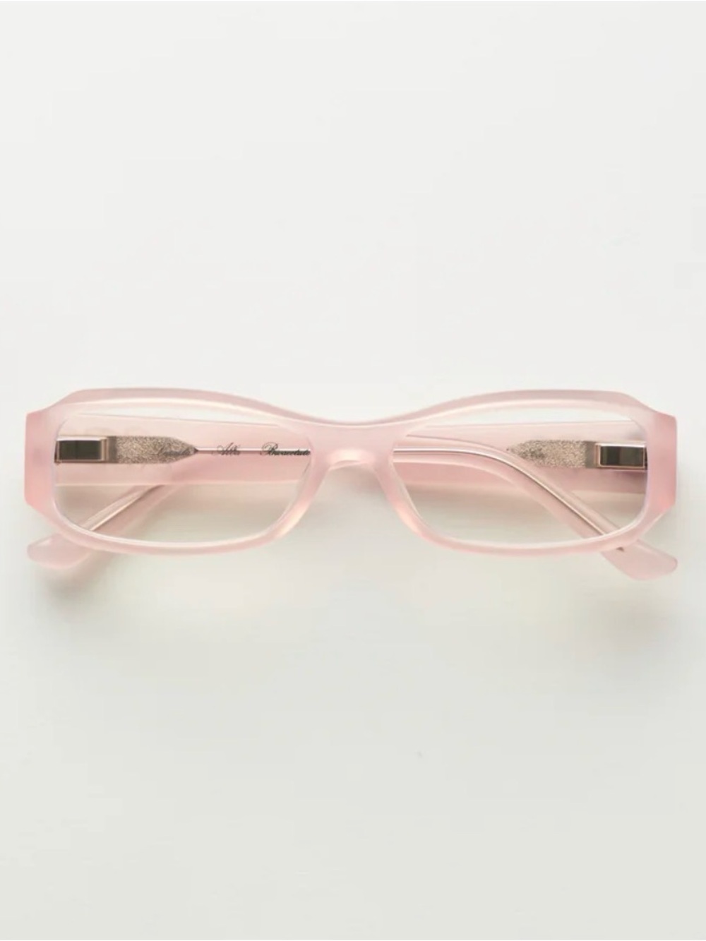 Lexxola Pale Pink Rectangular Reading Glasses